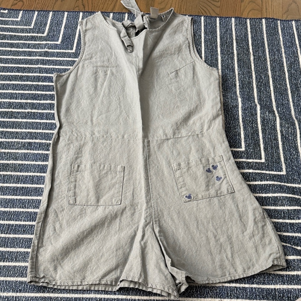 Junk Food Clothing Light Gray Disney Romper